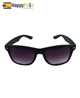Unisex Black Purple Wayfarer Sunglasses